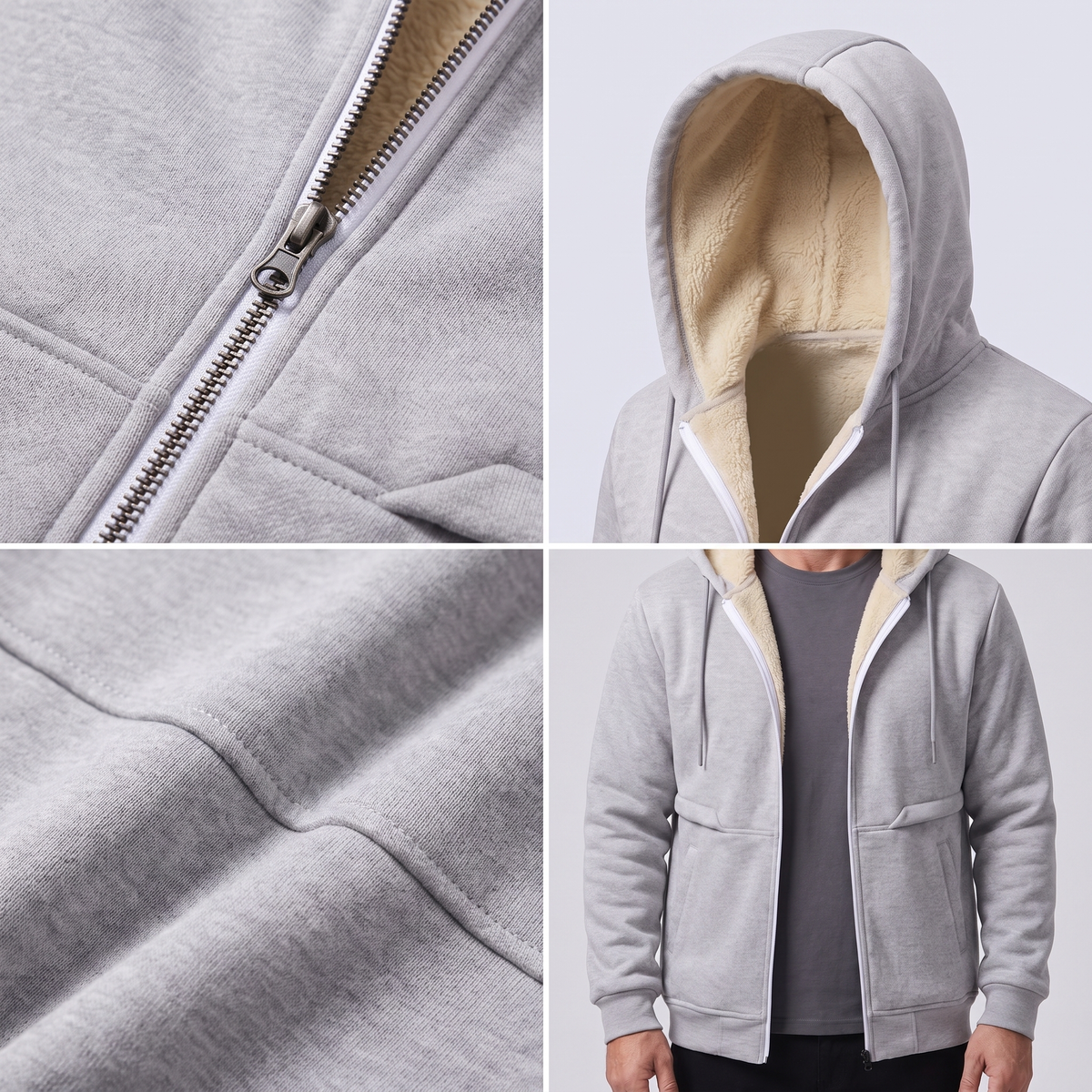 Teddy Lined Zip Jacket