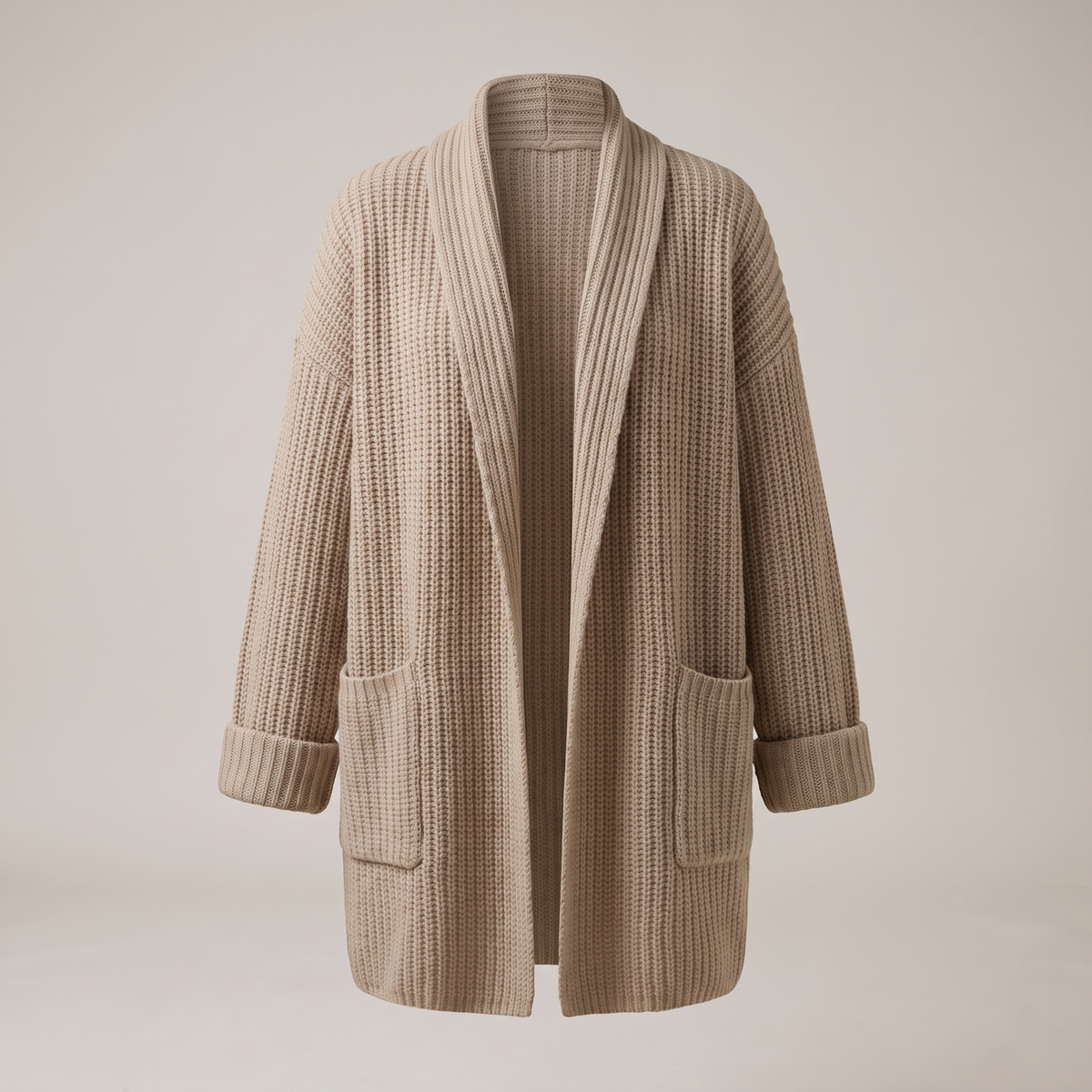 Thalira Wool Cardigan - Camel