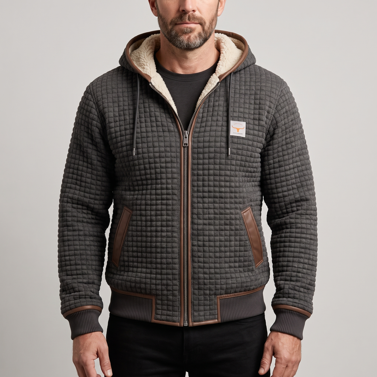 Warm Waffle Fleece Jacket