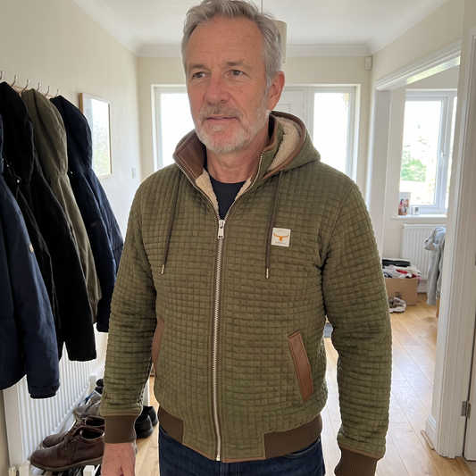 Warm Waffle Fleece Jacket