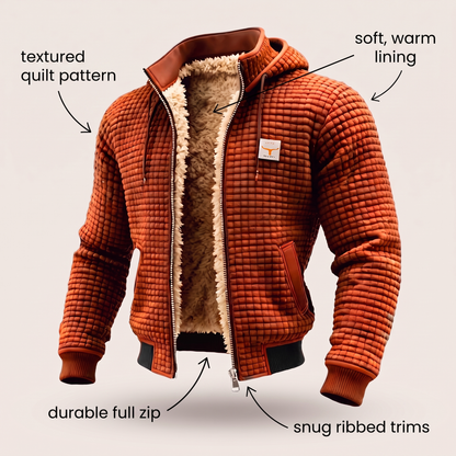 Warm Waffle Fleece Jacket