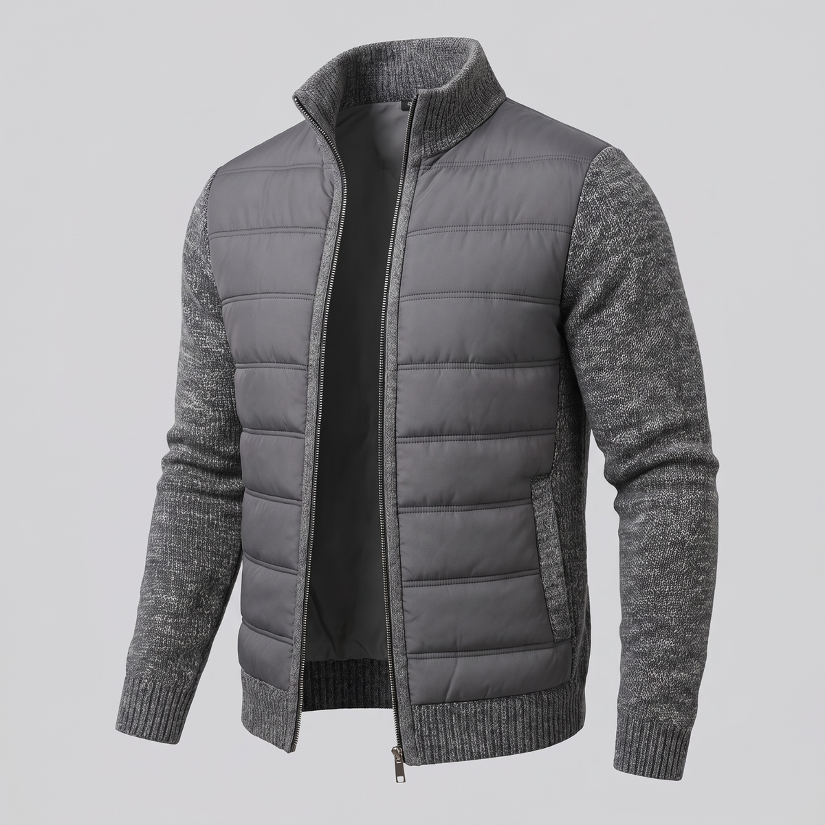 Thornton Warm Puffer Jacket - Dark Grey