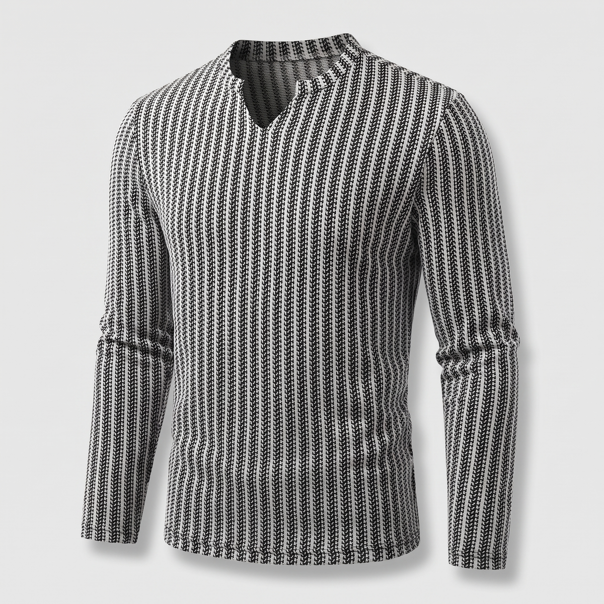 Timeless Everyday Knit Jumper - Black and White