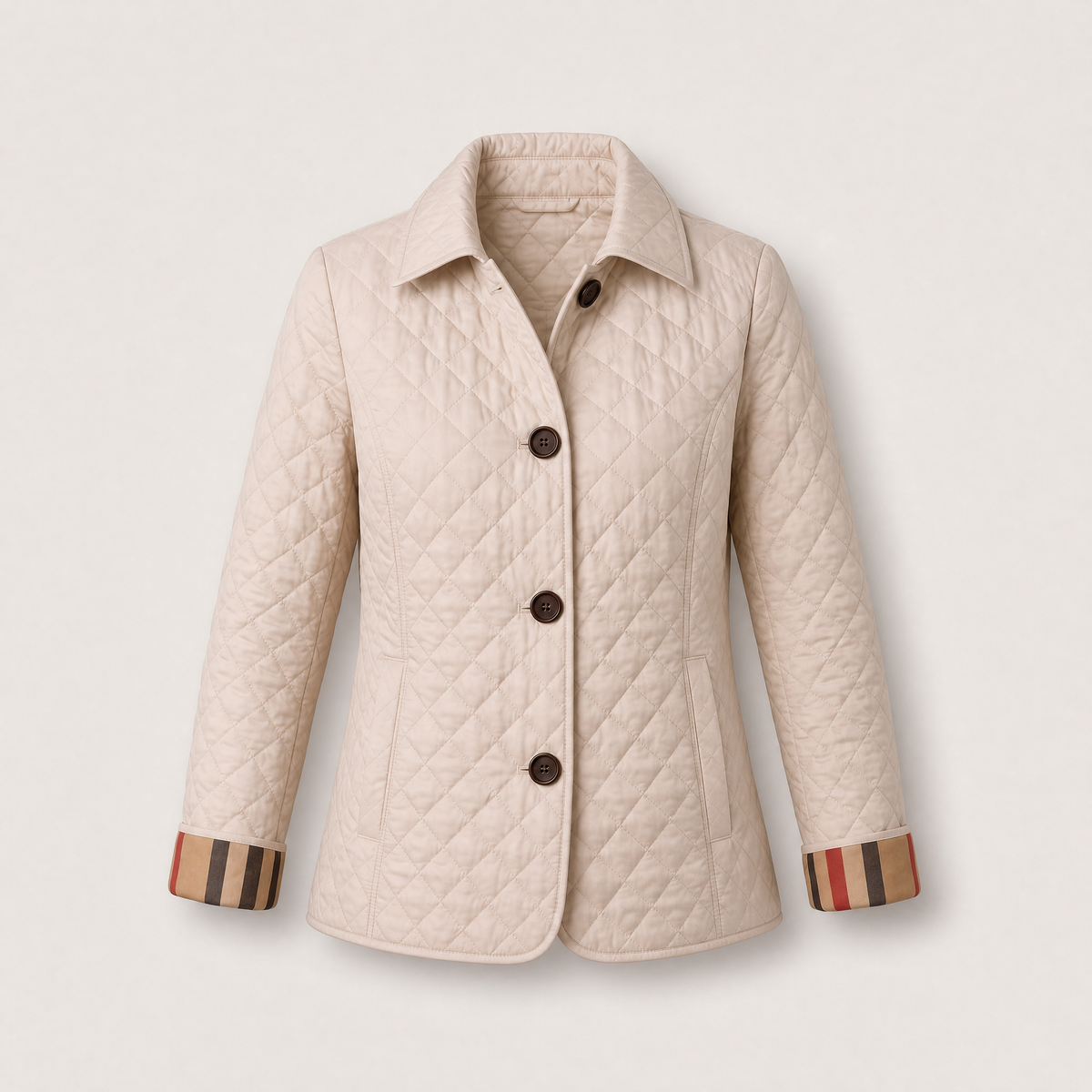 Timeless Quilted Comfort Jacket - Beige