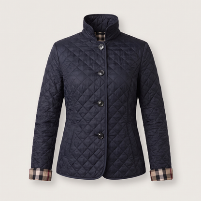 Timeless Quilted Comfort Jacket - Navy Blue