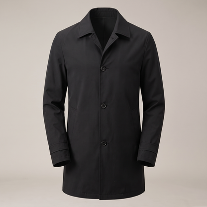 Timeless Single Breasted Coat - Black