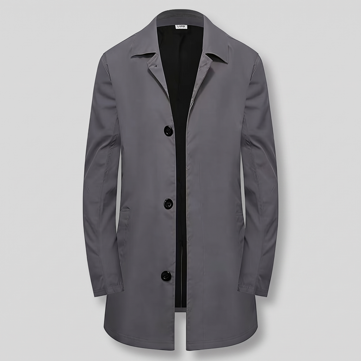 Timeless Single Breasted Coat - Grey