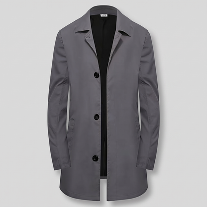 Timeless Single Breasted Coat - Grey