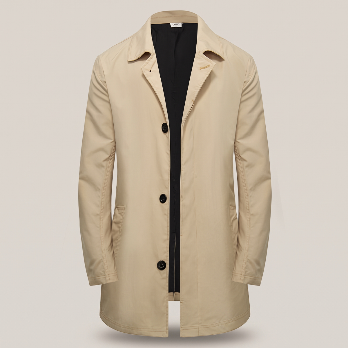 Timeless Single Breasted Coat - Khaki