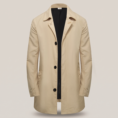 Timeless Single Breasted Coat - Khaki