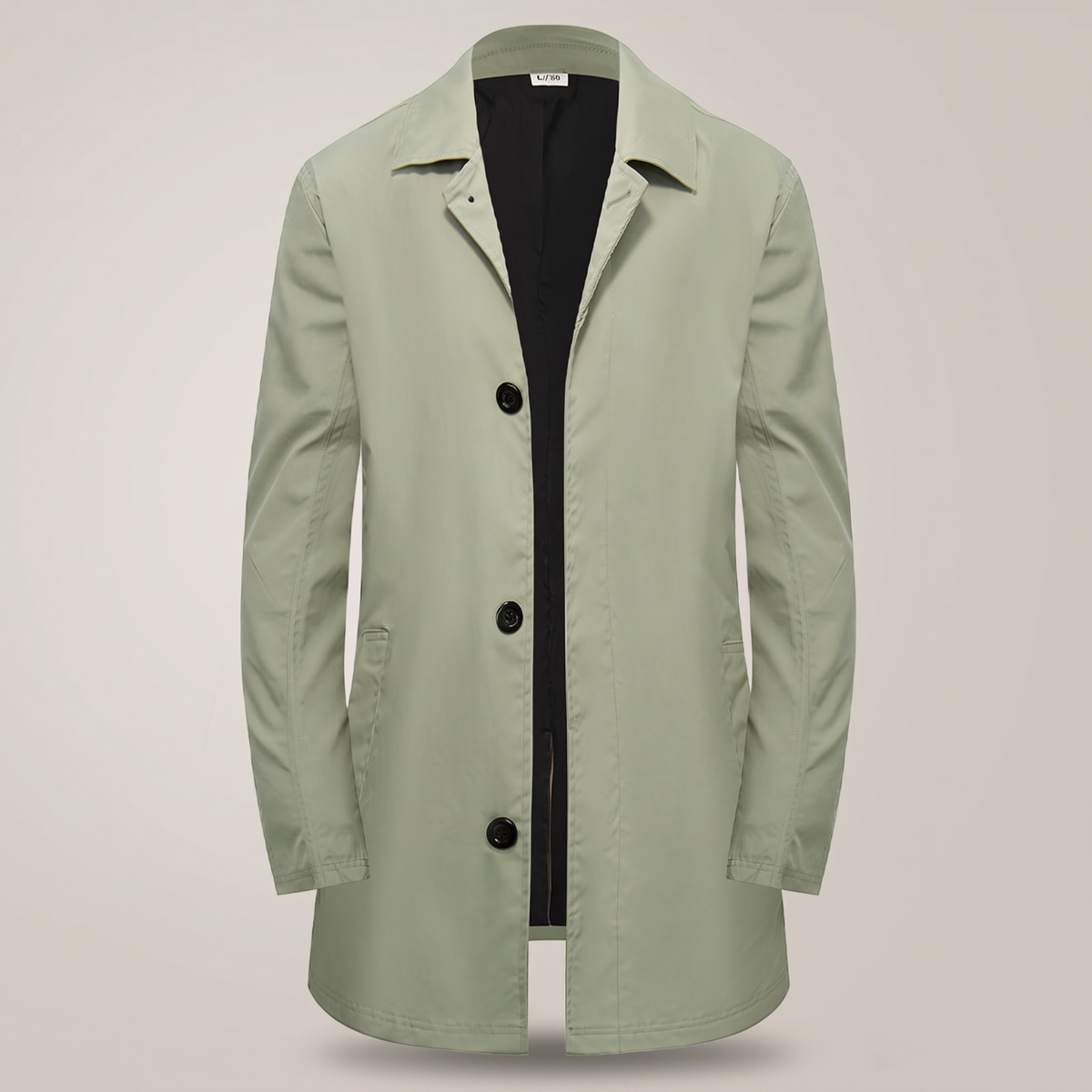 Timeless Single Breasted Coat - Light Green