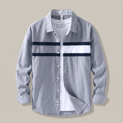 Tommy Panel Shirt - Grey