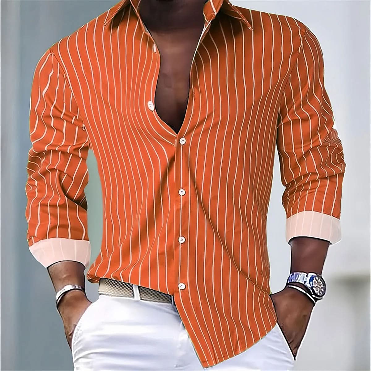 Torrington Long Sleeve Shirt - Orange