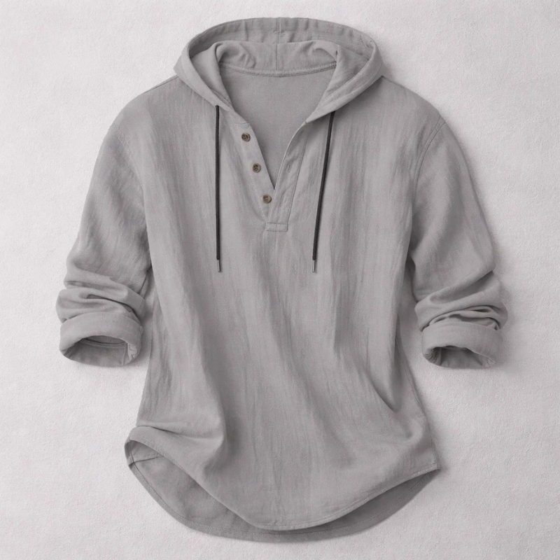 Trevain Comfort Hoodie Shirt - Grey