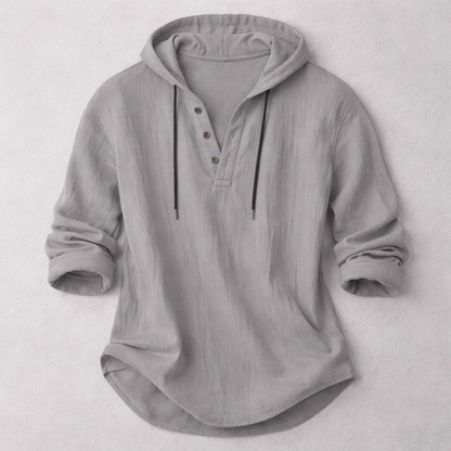 Trevain Comfort Hoodie Shirt - Grey