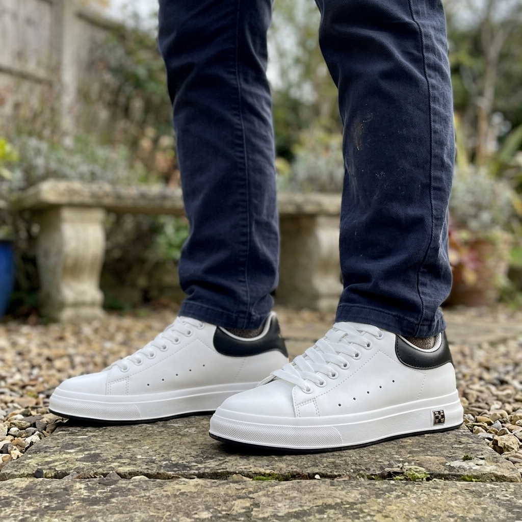 Trevellan Hidden-Lift Leather-Look Shoes