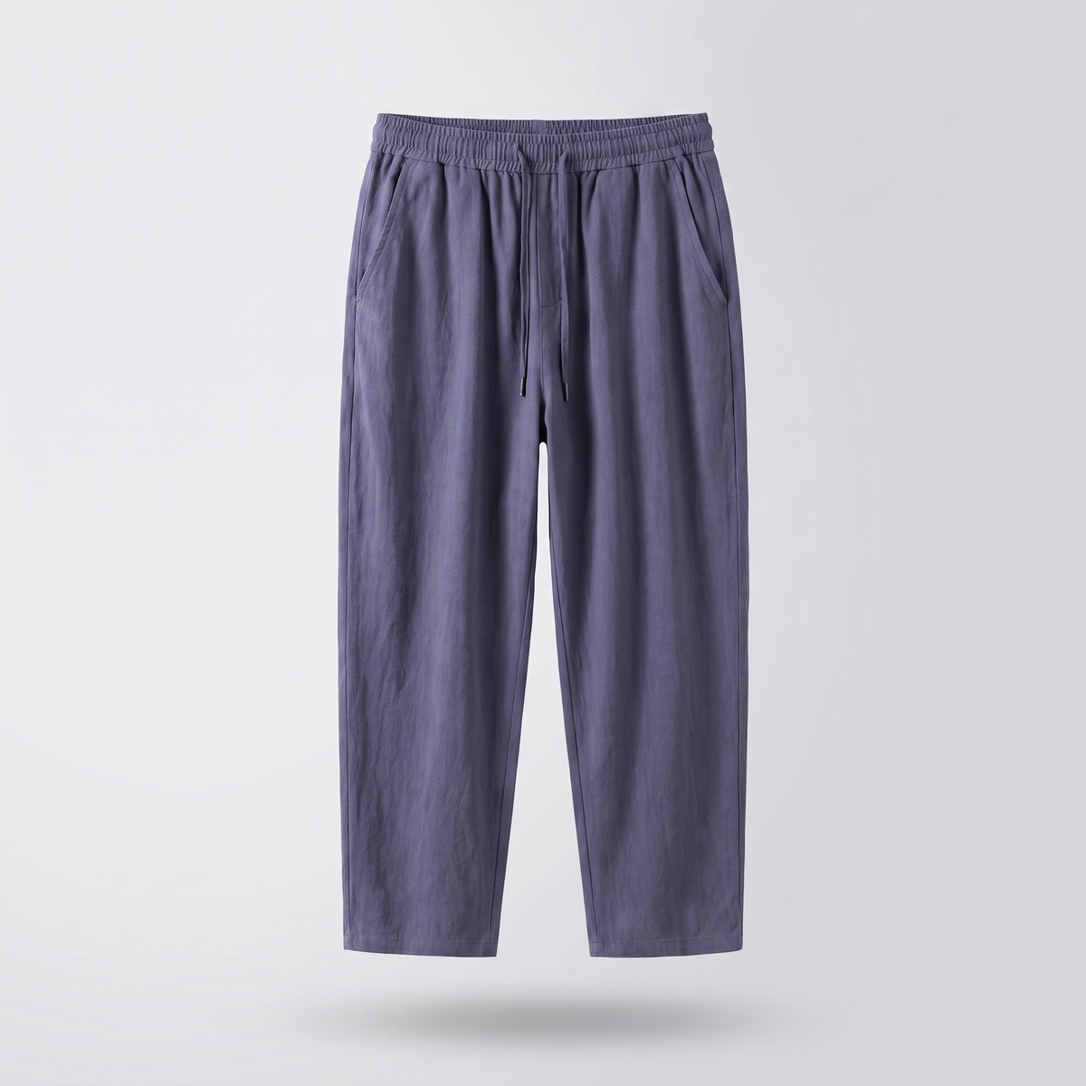 Urban Cropped Cotton Pants - Indigo