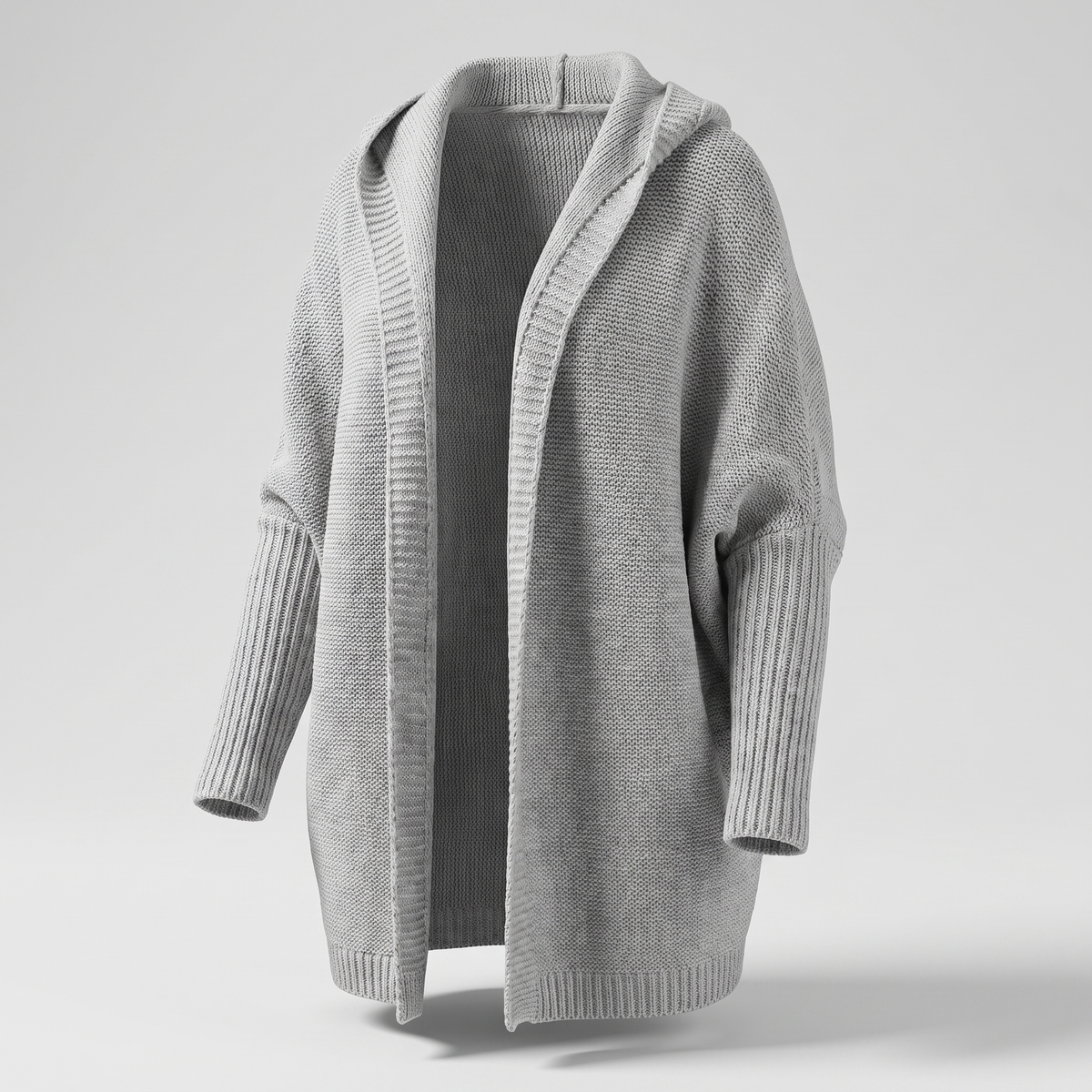 Valentina Rossi Loose Knit Cardigan - Grey