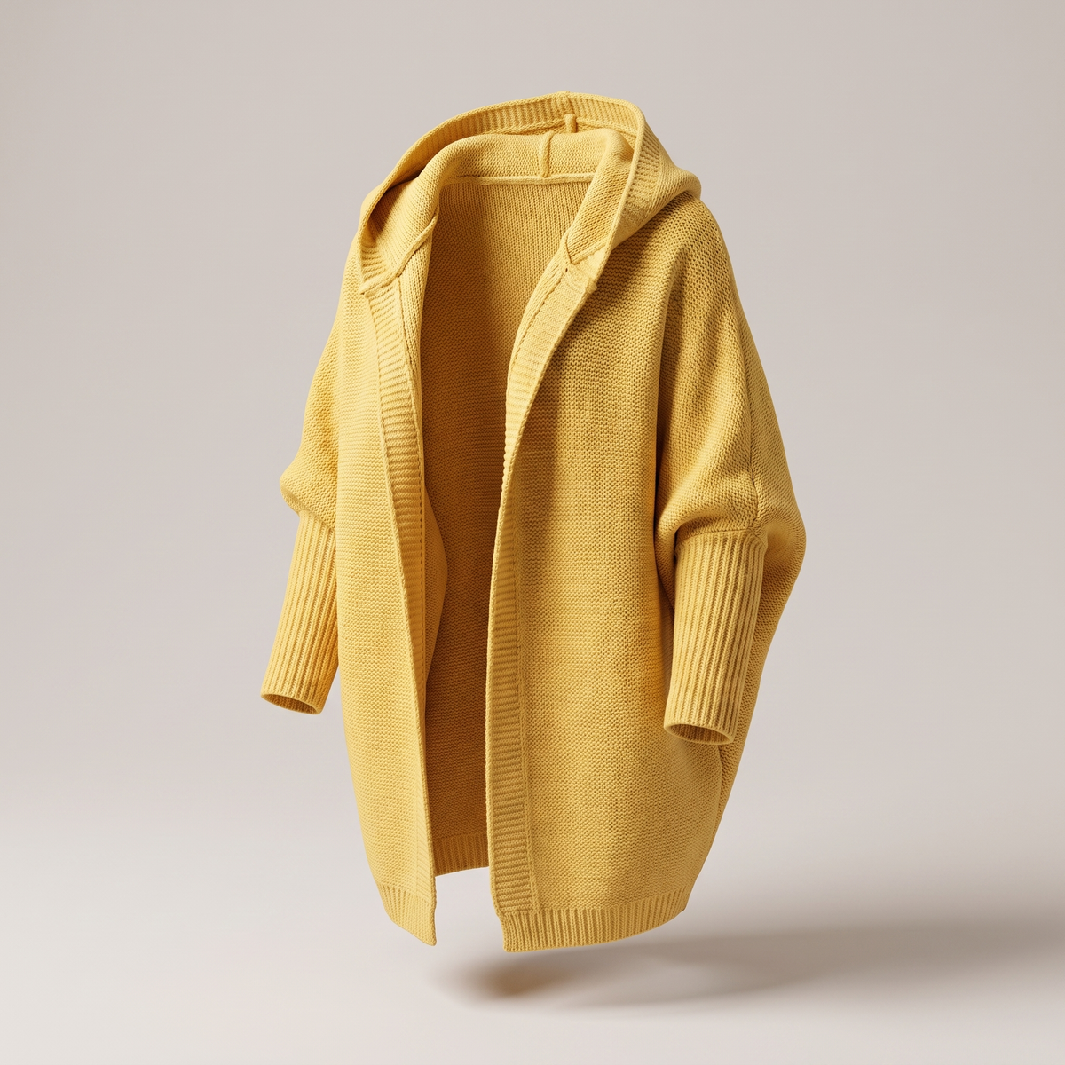 Valentina Rossi Loose Knit Cardigan - Yellow