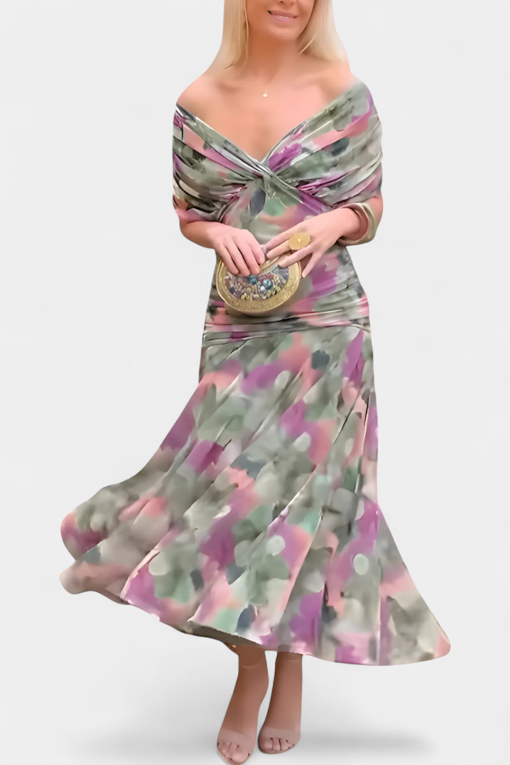 Valentina Wildflower V-Dress