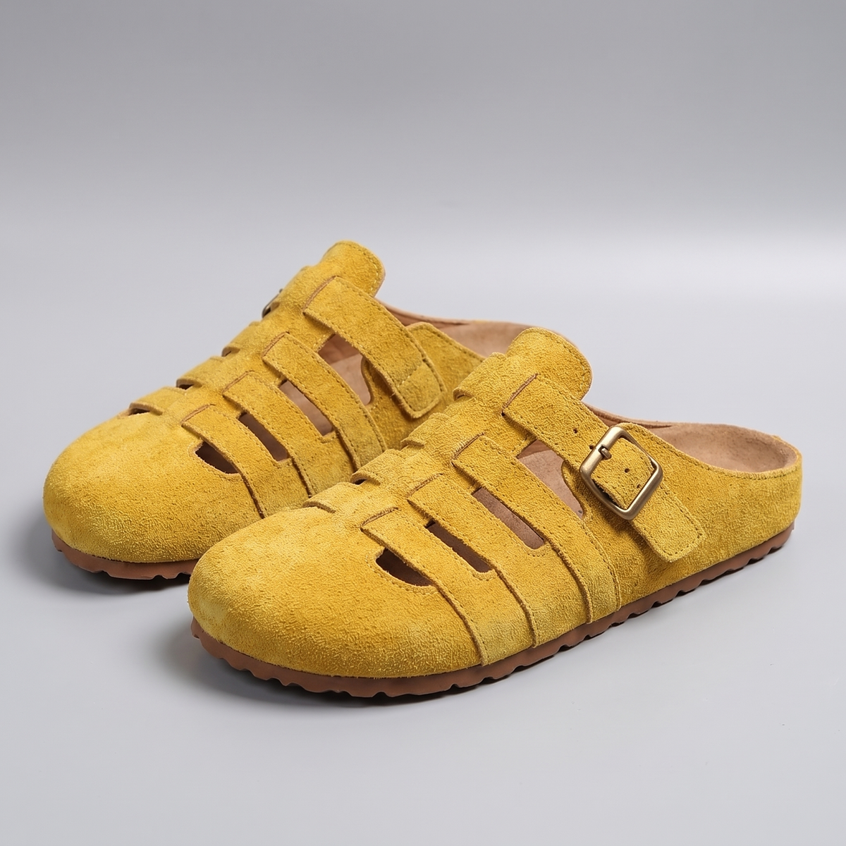 Valerie Slip-On Sandals - Yellow