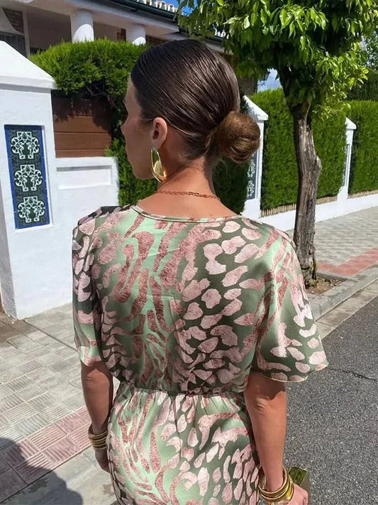 Valmere Copper Midi Dress