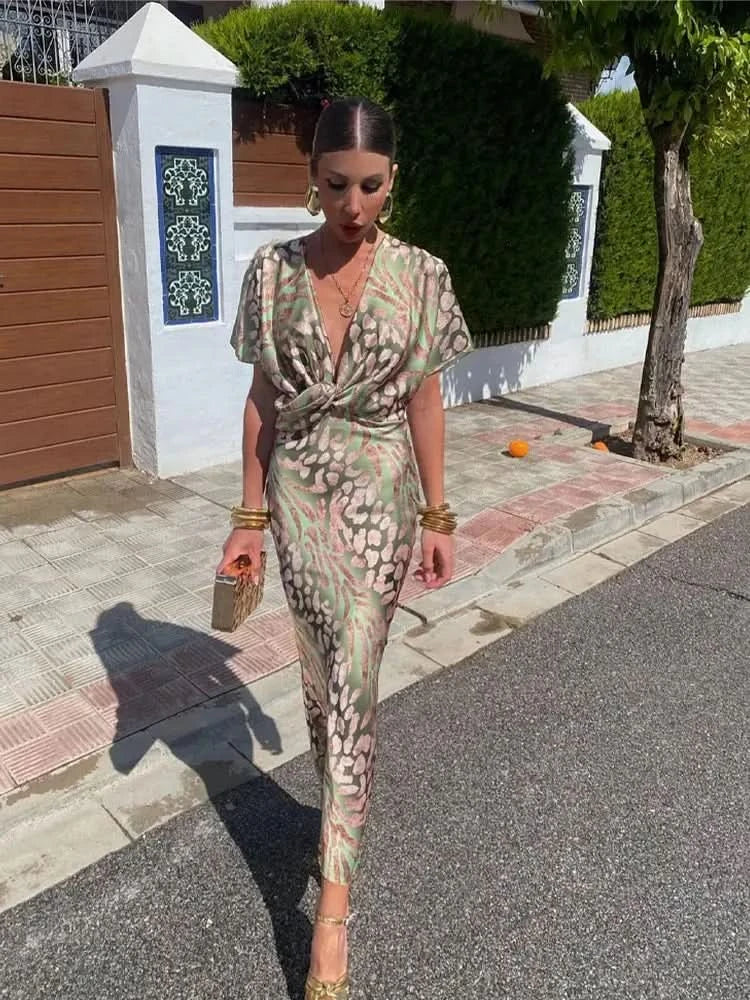 Valmere Copper Midi Dress