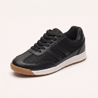 Vellford White Urban Trainers - Obsidian Black