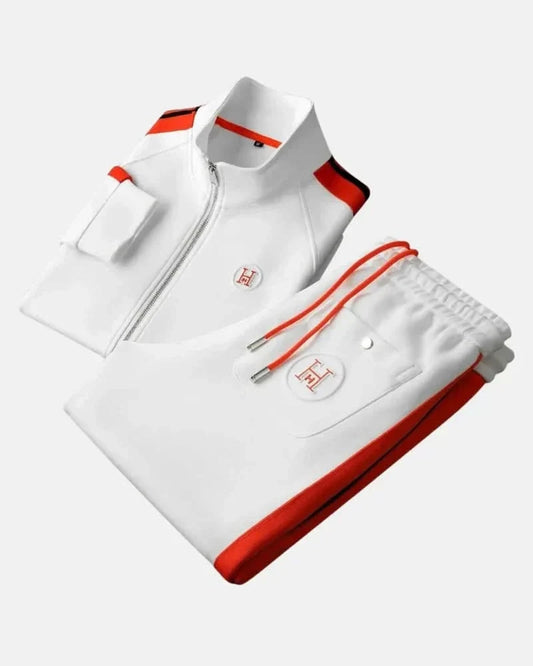 Velmont Warm Tracksuit Set - White