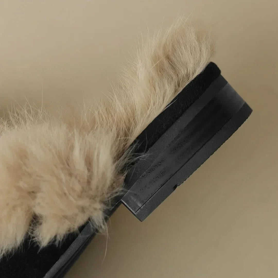 Veloura Suede-Look Warm-Lined Mules
