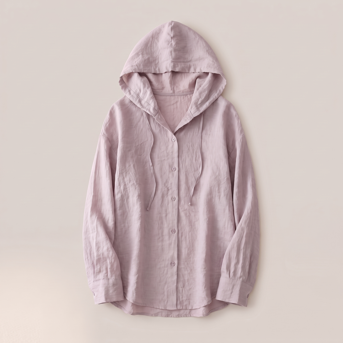 Victoria Linen Hoodie - Purple