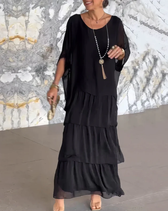 Virelle Modern Maxi Dress - Black