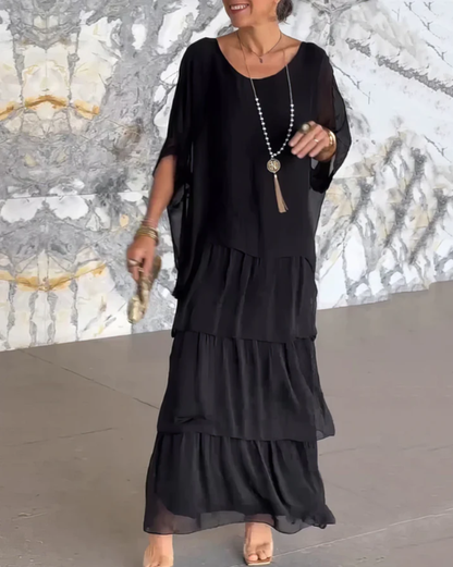 Virelle Modern Maxi Dress - Black