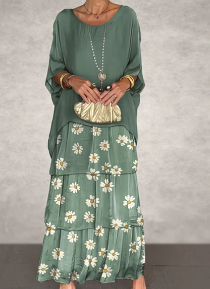 Virelle Modern Maxi Dress - Faded Green