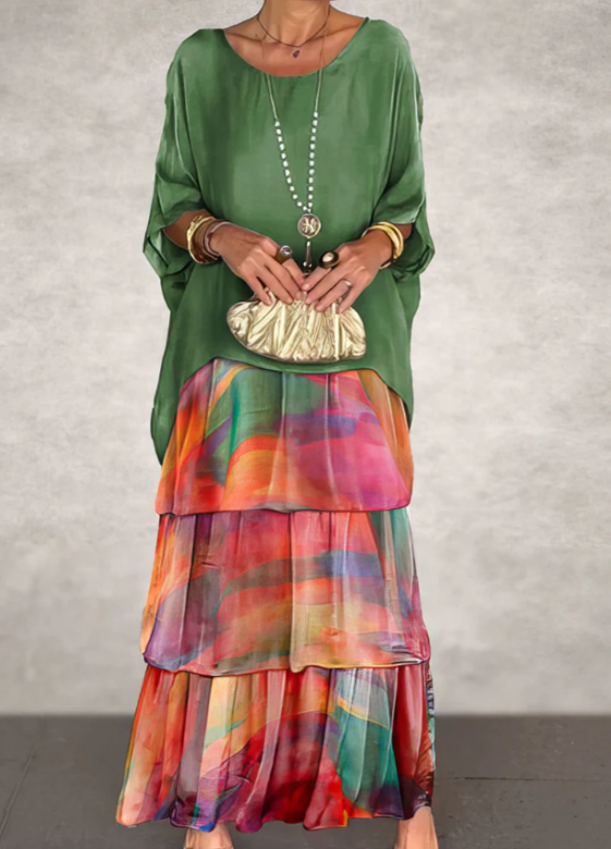 Virelle Modern Maxi Dress - Multicolour