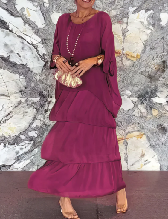 Virelle Modern Maxi Dress - Purple