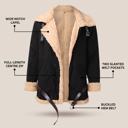 Warm-Lined Aviator Jacket