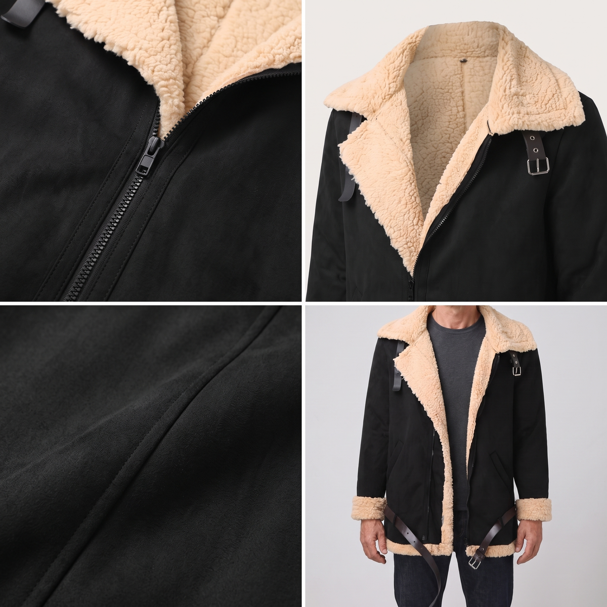 Warm-Lined Aviator Jacket