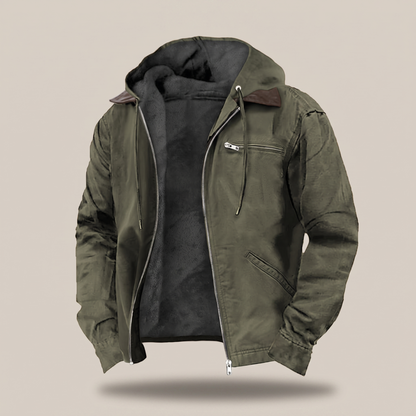 Wellington Full-Zip Hood Jacket - Green
