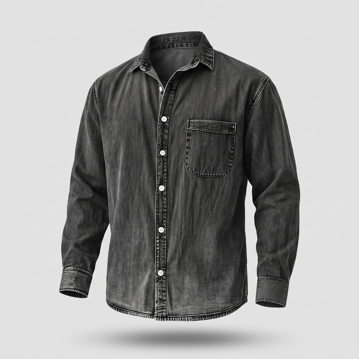 Westbrook Vintage Denim Shirt - Black