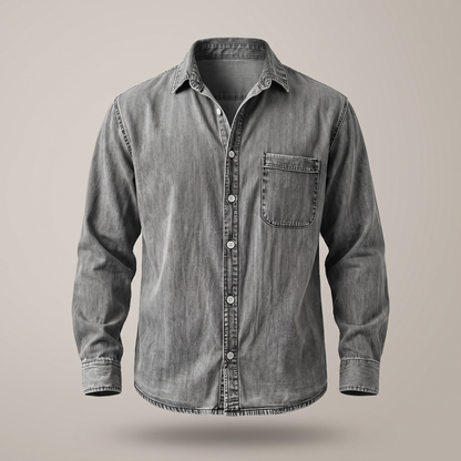 Westbrook Vintage Denim Shirt - Grey