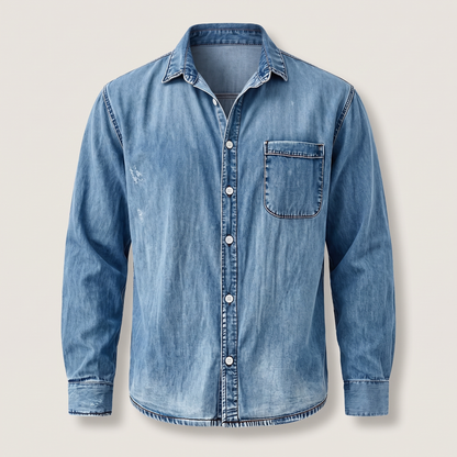Westbrook Vintage Denim Shirt - Light Blue