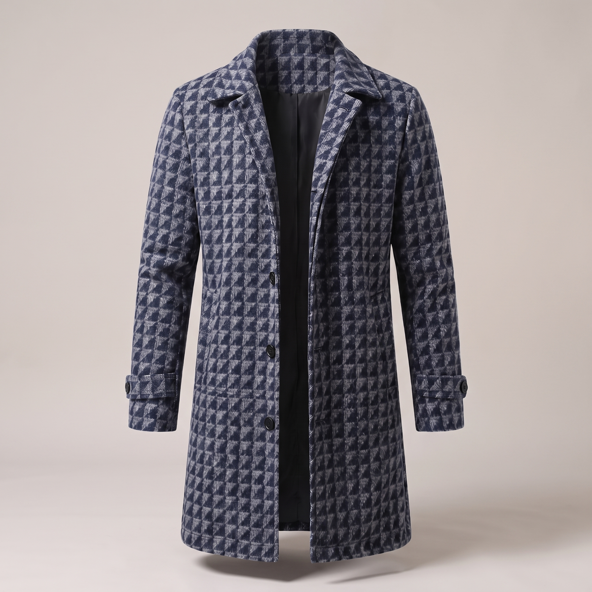 Westbury Heritage Check Jacket - Navy Chequerboard