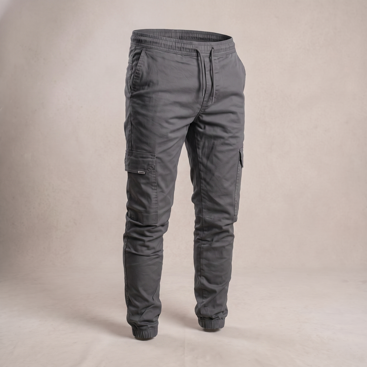 Westerby Tapered Cargo Joggers - Charcoal