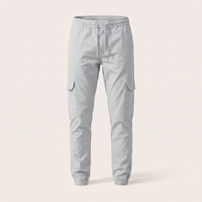 Westerby Tapered Cargo Joggers - Grey