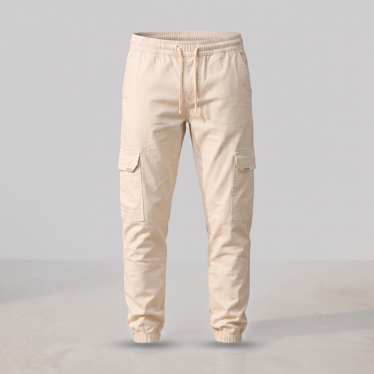 Westerby Tapered Cargo Joggers - Stone