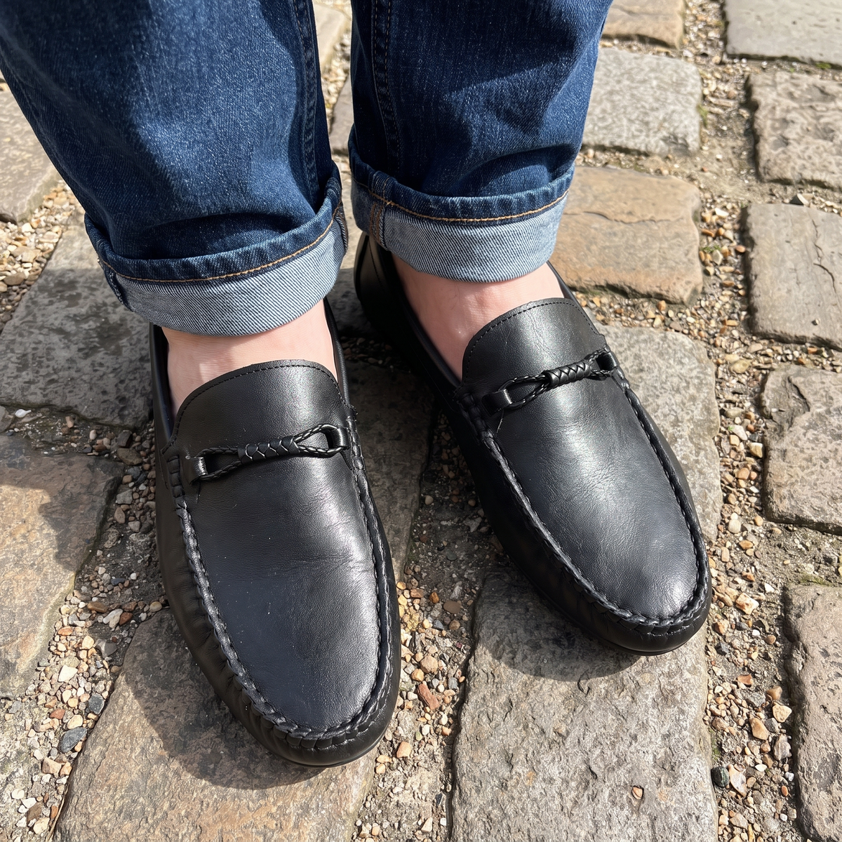 Westleigh Leather-Look Driving Shoes