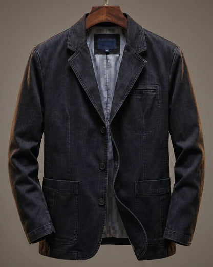 Westley Cotton Blazer - Black