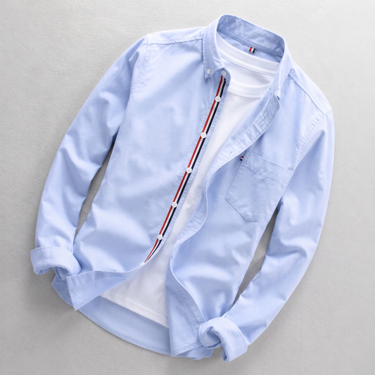 Westmarsh Smart-Casual Shirt Jacket - Blue