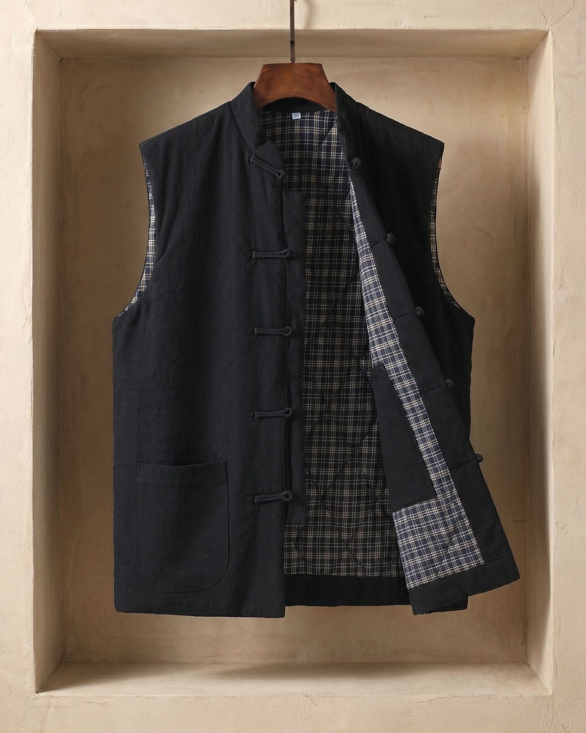 Westmere Cotton Waistcoat - Black